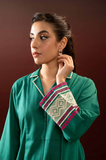 Nishat Linen - 2 Piece - Embroidered Suit - PW23-83