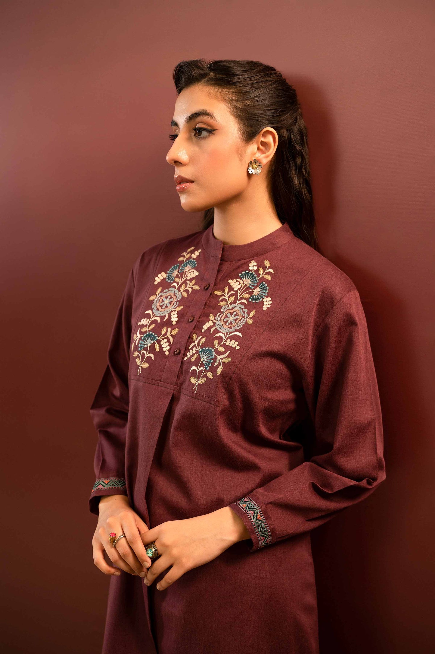 Nishat Linen - 2 Piece - Embroidered Suit - PW23-85