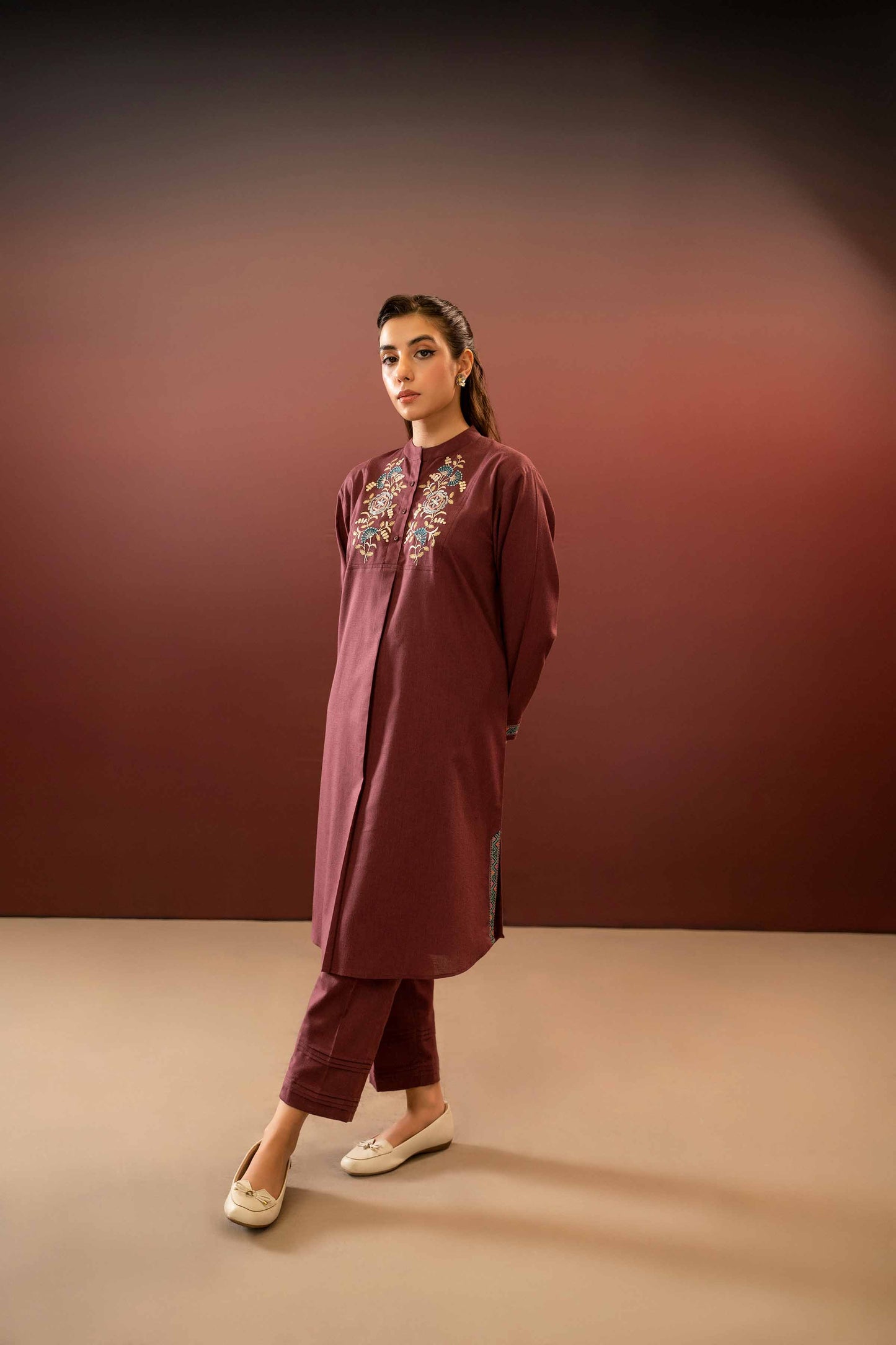 Nishat Linen - 2 Piece - Embroidered Suit - PW23-85