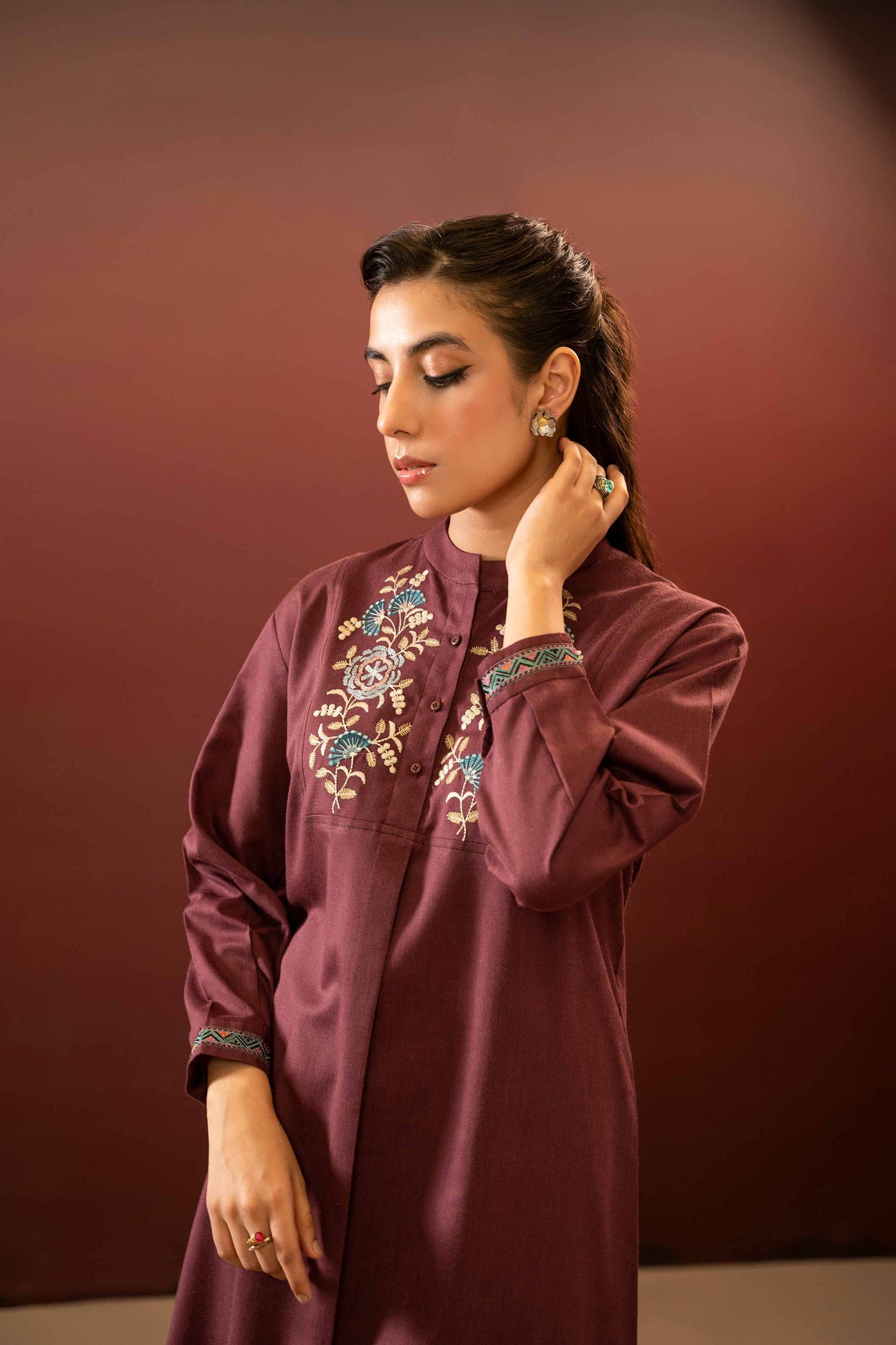 Nishat Linen - 2 Piece - Embroidered Suit - PW23-85