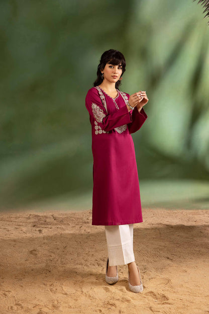 Nishat Linen - Embroidered Shirt - PW23-86