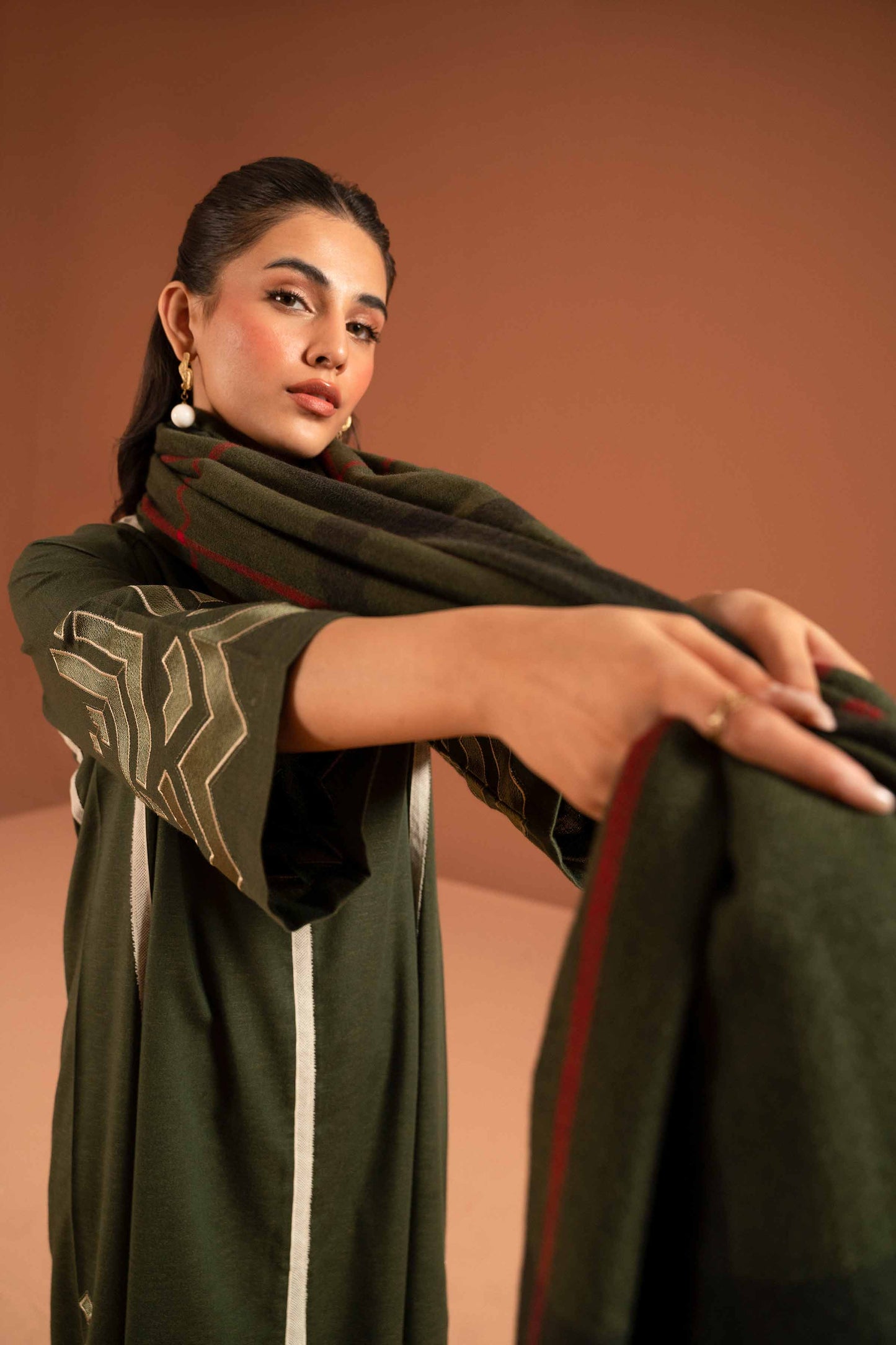 Nishat Linen - 3 Piece - Embroidered Suit - PW23-96