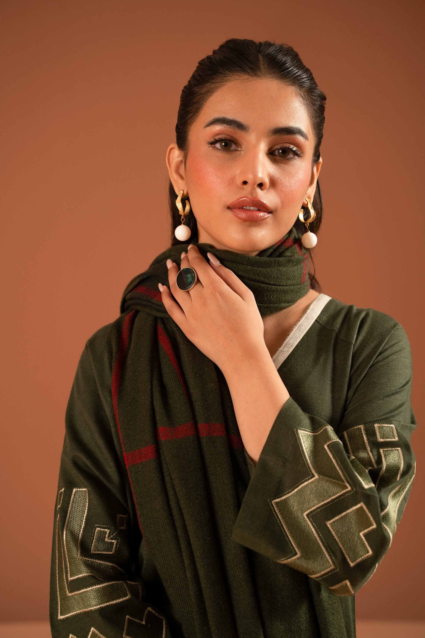 Nishat Linen - 3 Piece - Embroidered Suit - PW23-96