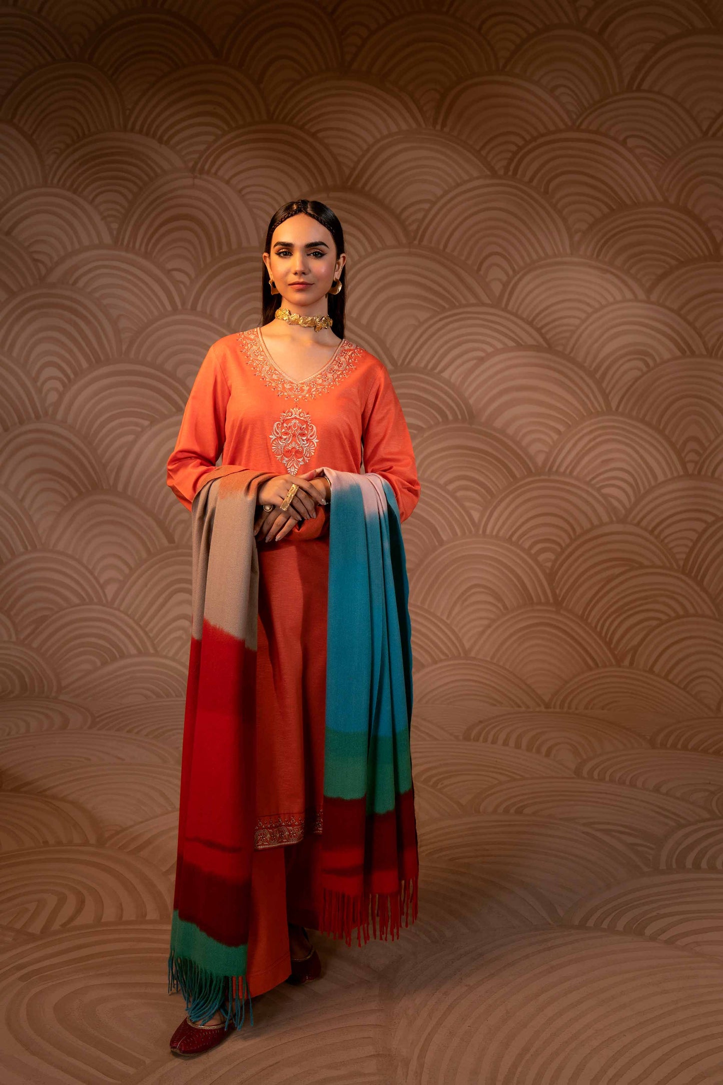 Nishat Linen - 3 Piece - Embroidered Suit - PW23-97