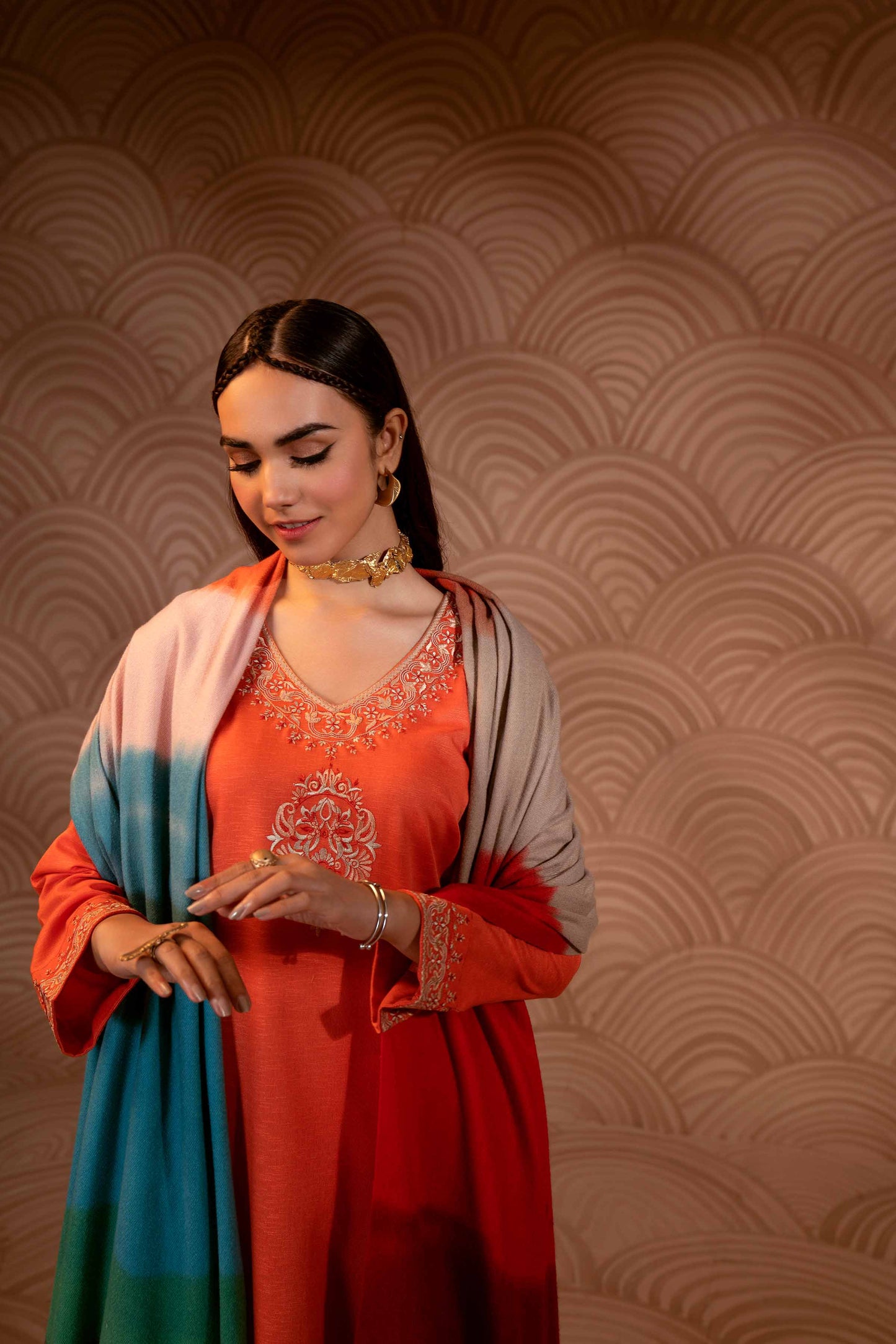 Nishat Linen - 3 Piece - Embroidered Suit - PW23-97