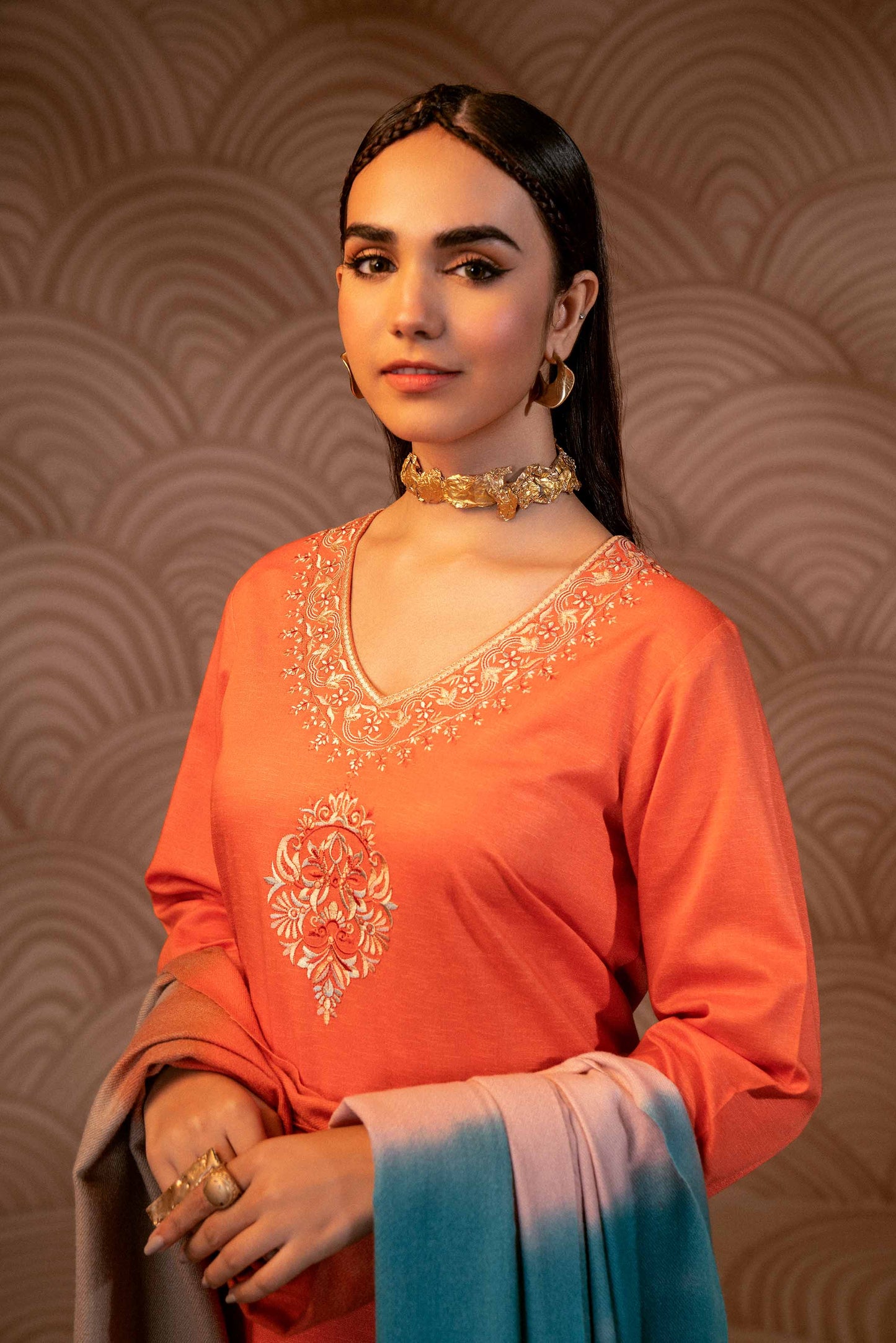 Nishat Linen - 3 Piece - Embroidered Suit - PW23-97