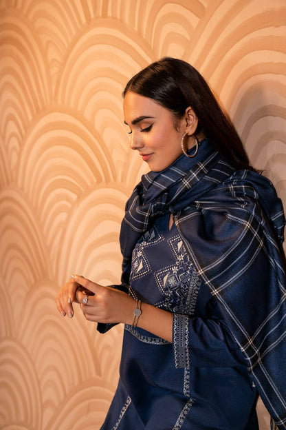Nishat Linen - 3 Piece - Embroidered Suit - PW23-98