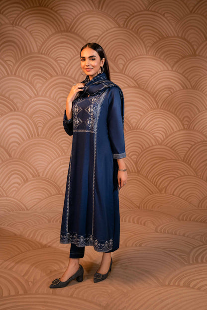 Nishat Linen - 3 Piece - Embroidered Suit - PW23-98