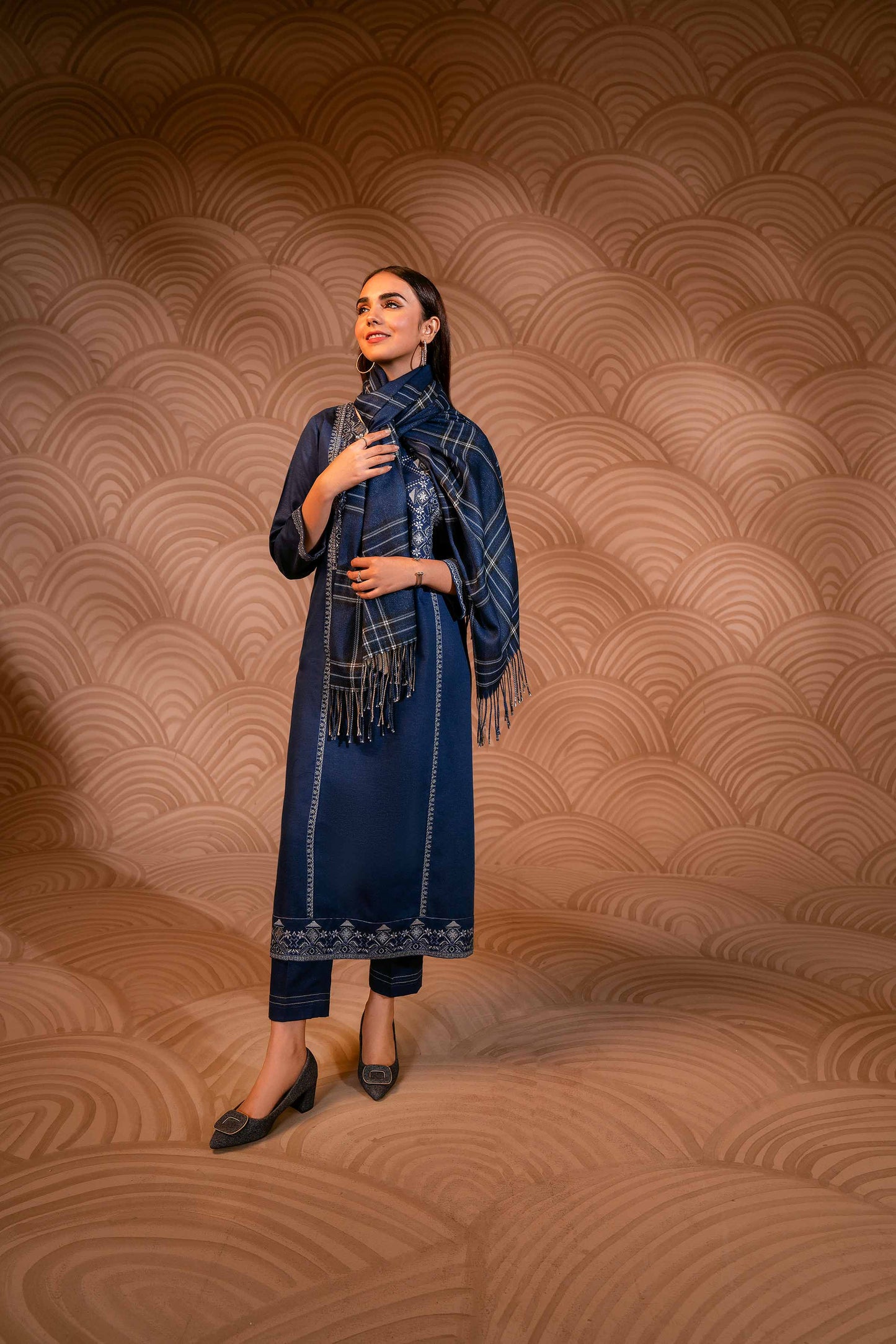 Nishat Linen - 3 Piece - Embroidered Suit - PW23-98