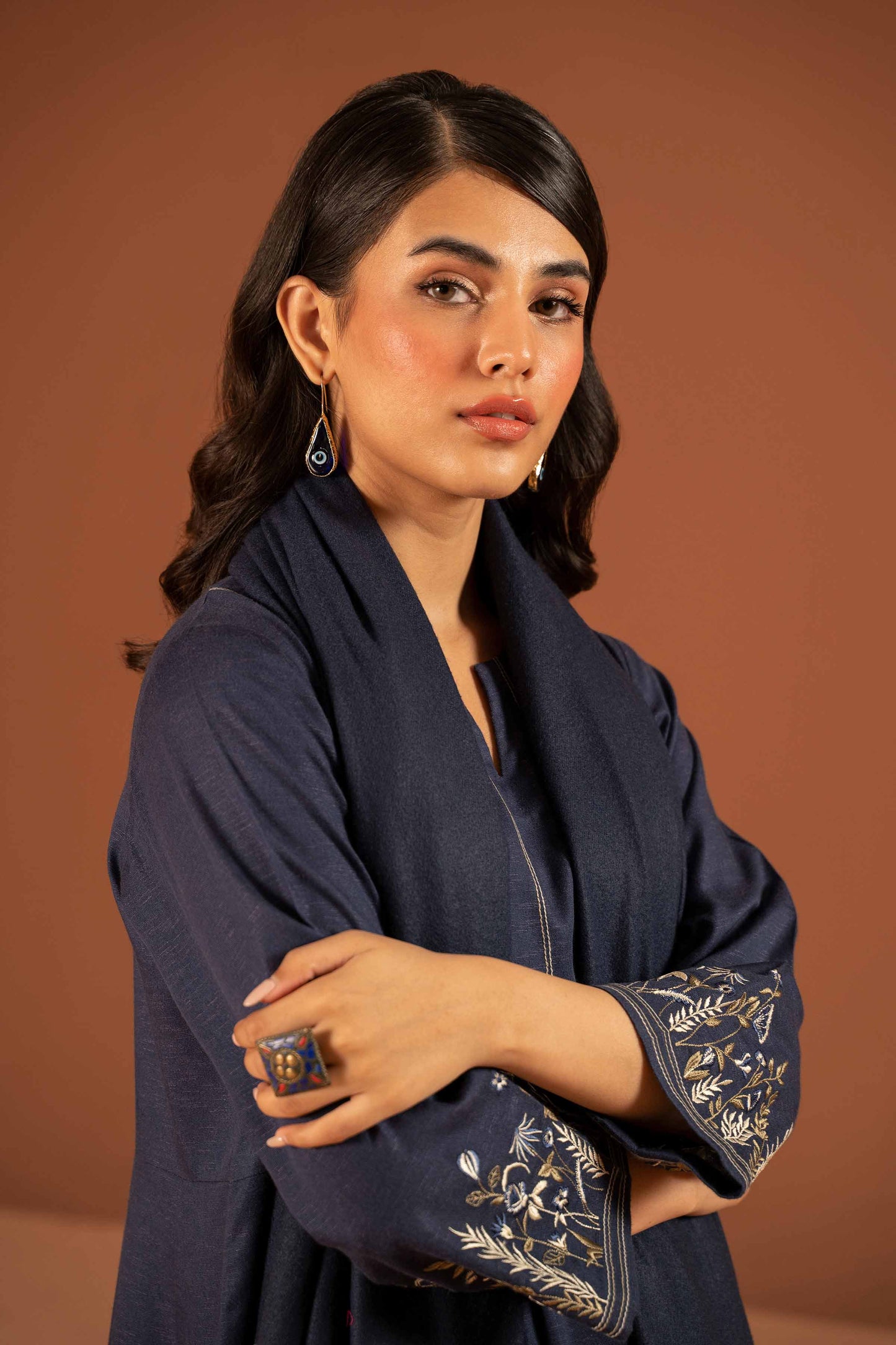 Nishat Linen - 3 Piece - Embroidered Suit - PW23-99