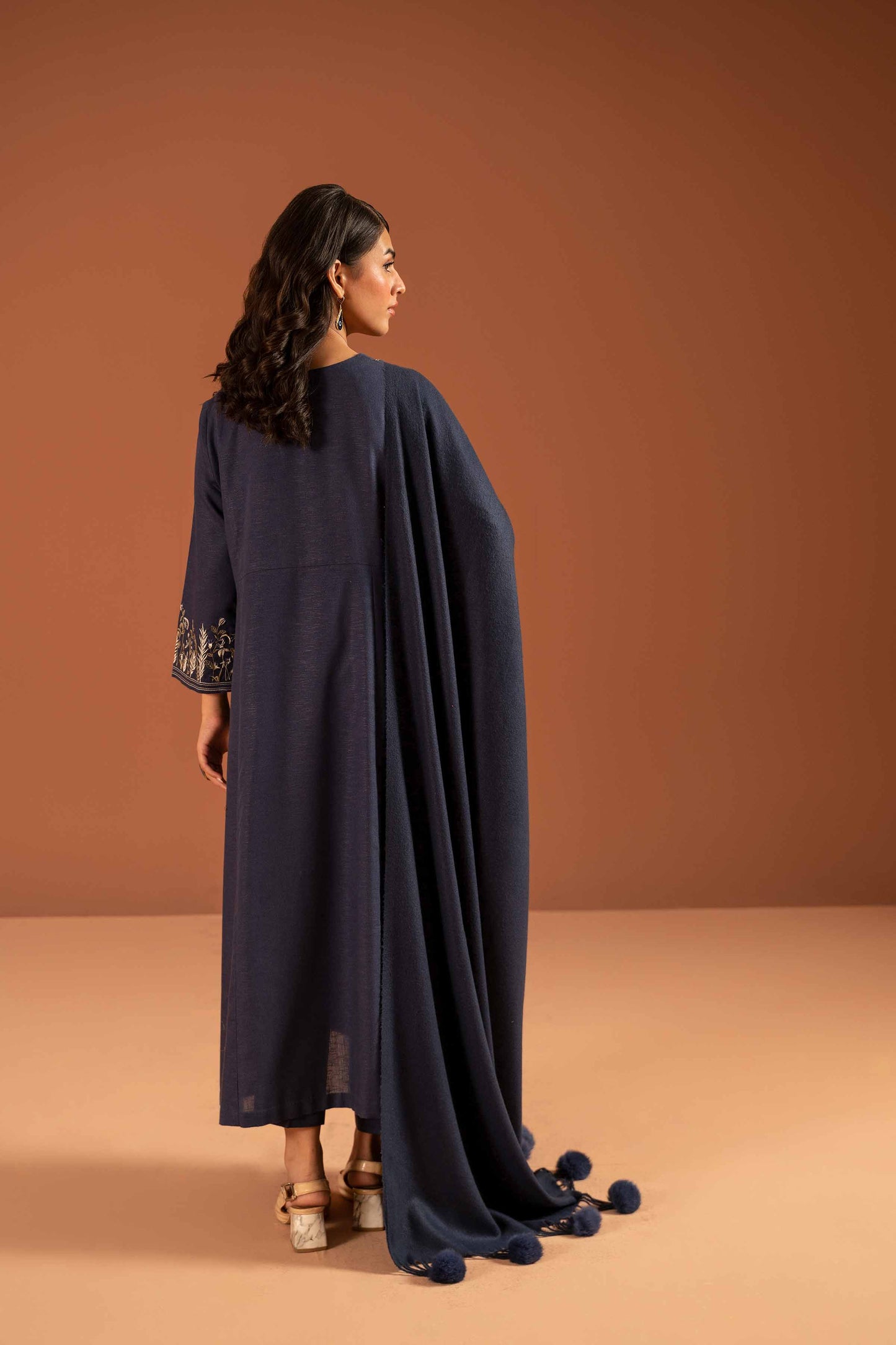 Nishat Linen - 3 Piece - Embroidered Suit - PW23-99