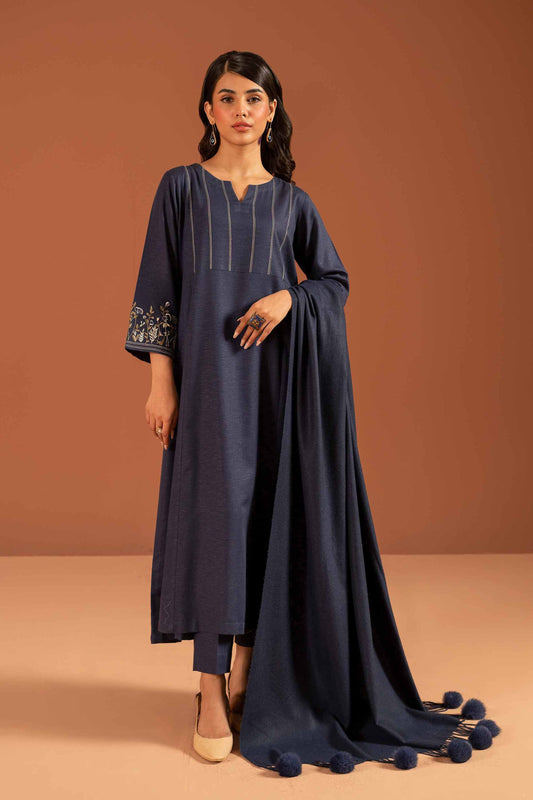 Nishat Linen - 3 Piece - Embroidered Suit - PW23-99