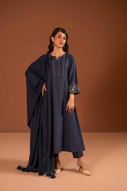 Nishat Linen - 3 Piece - Embroidered Suit - PW23-99