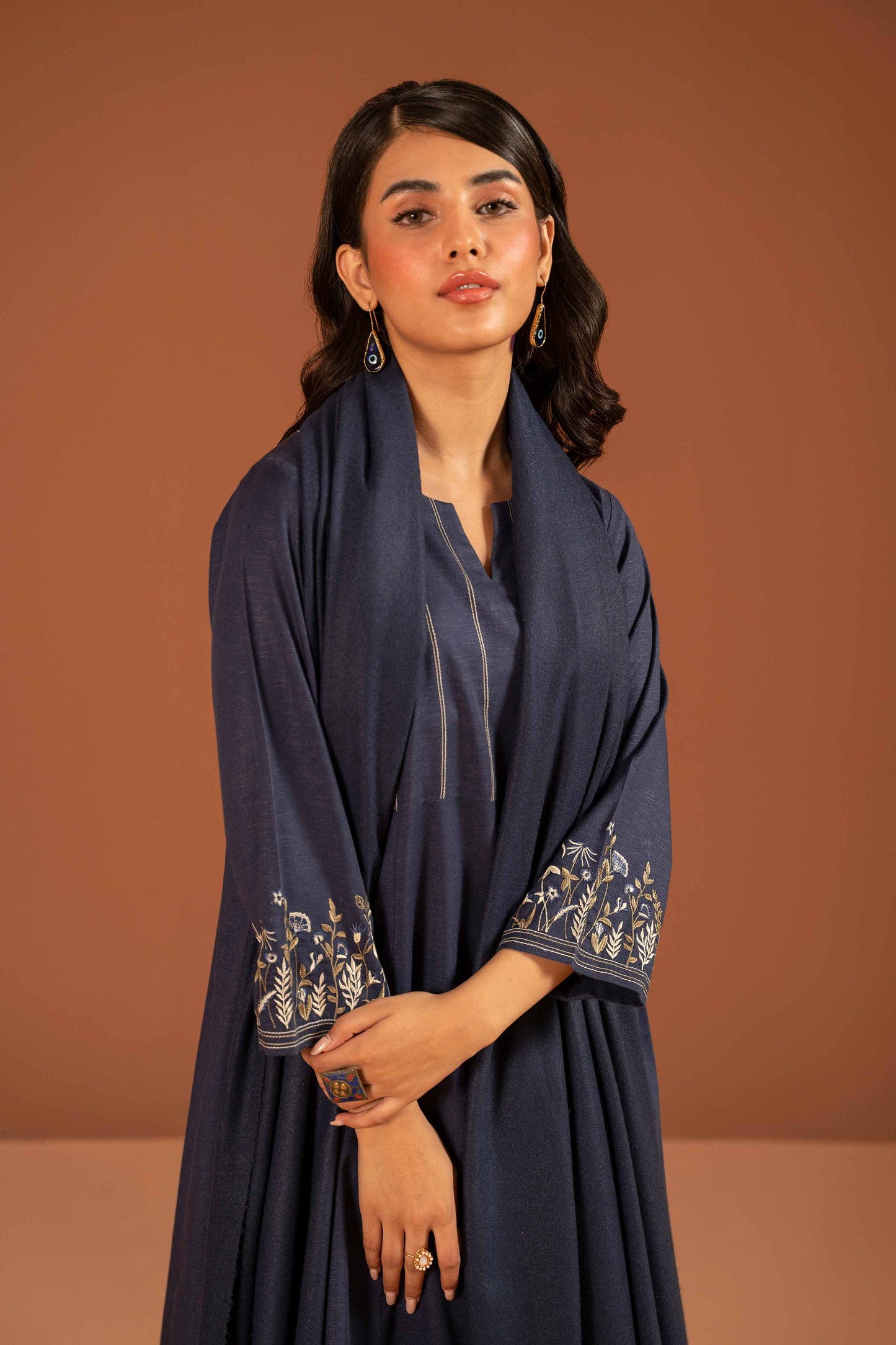 Nishat Linen - 3 Piece - Embroidered Suit - PW23-99