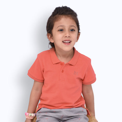 Cuddle & Cradle - Polo Shirt Embroidered (Peach)