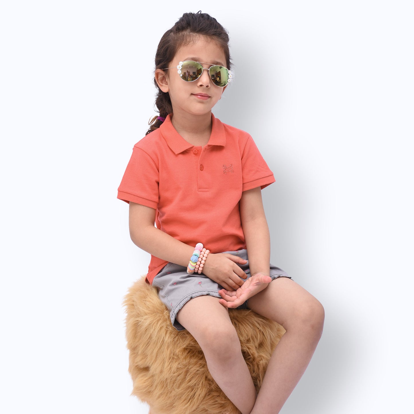 Cuddle & Cradle - Polo Shirt Embroidered (Peach)