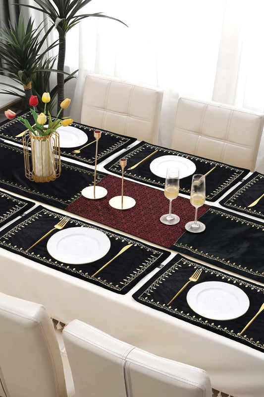 Nishat Linen - Penza Table Runner Set - 7 Piece