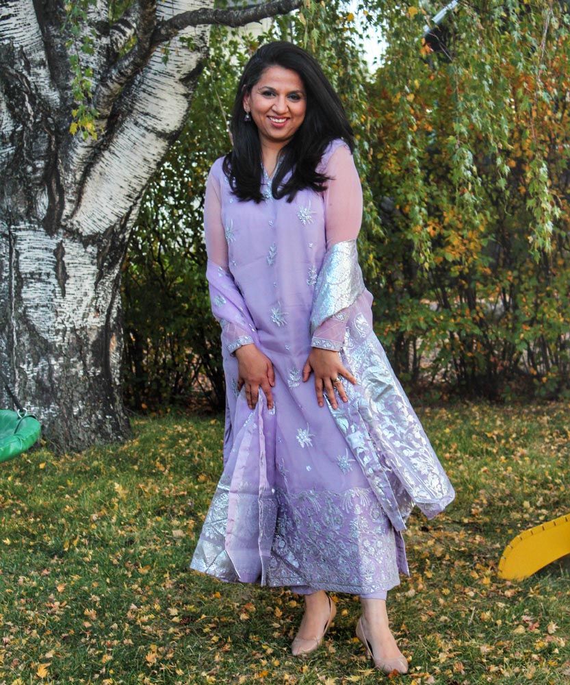 Sapphire - 3 Piece - Embroidered Organza Suit