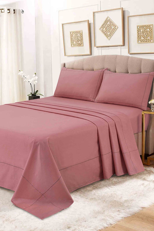 Nishat Linen - Pink Dyed Sheet Set