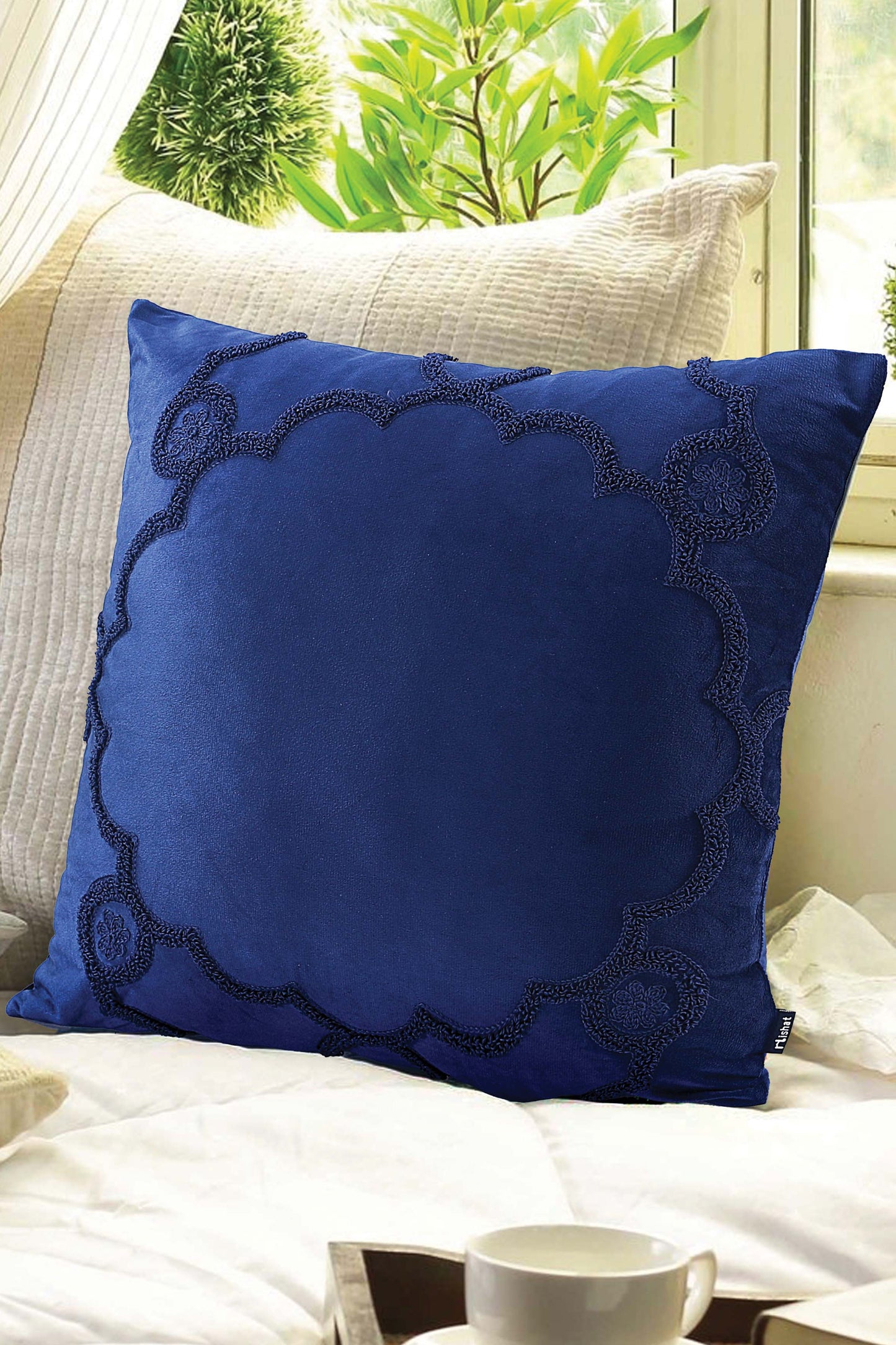Nishat Linen - Polki Cushion Cover Emb