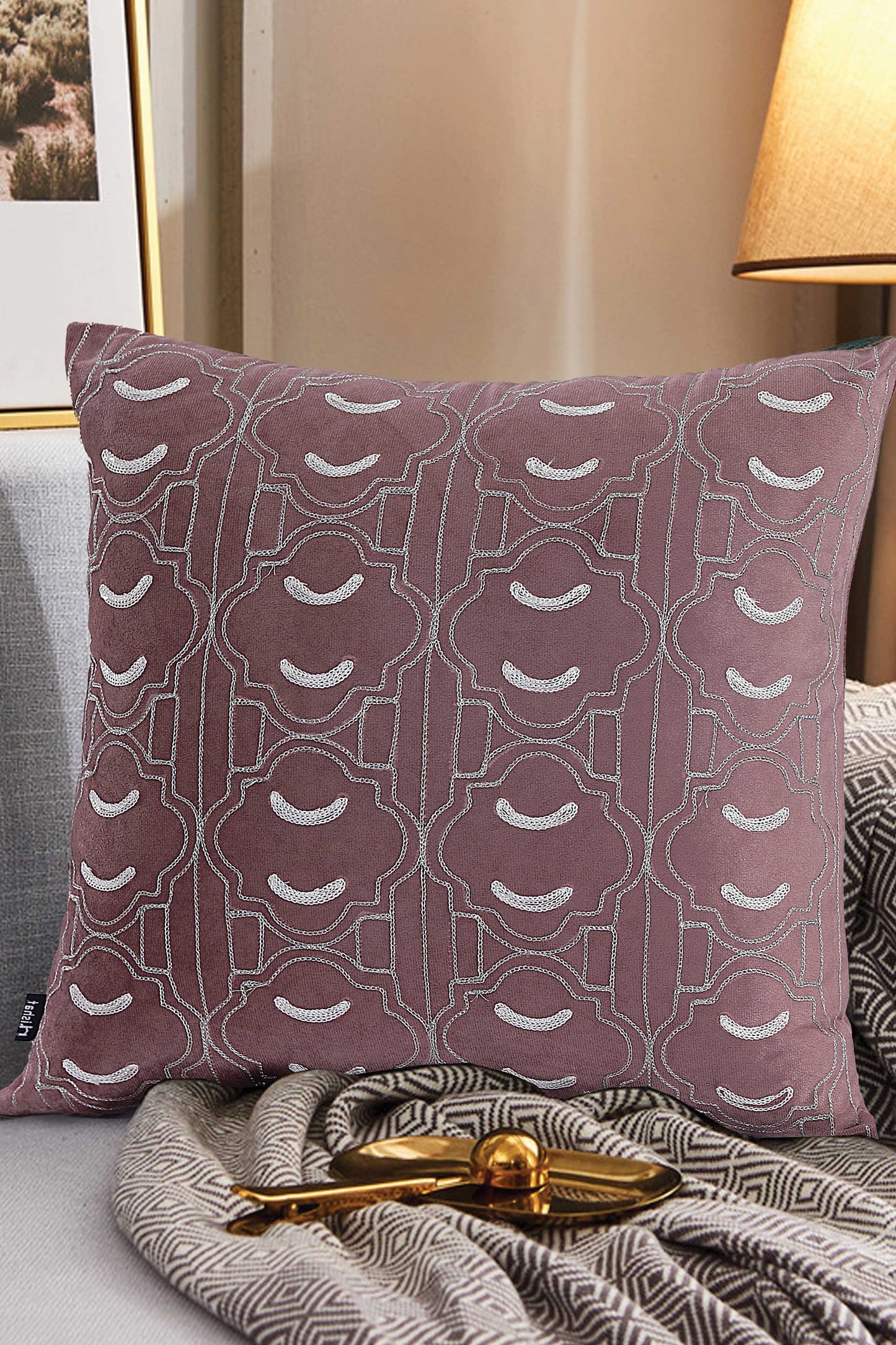 Nishat Linen - Polki Cushion Cover Emb
