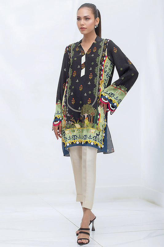 Digitally Printed Crepe Kurta