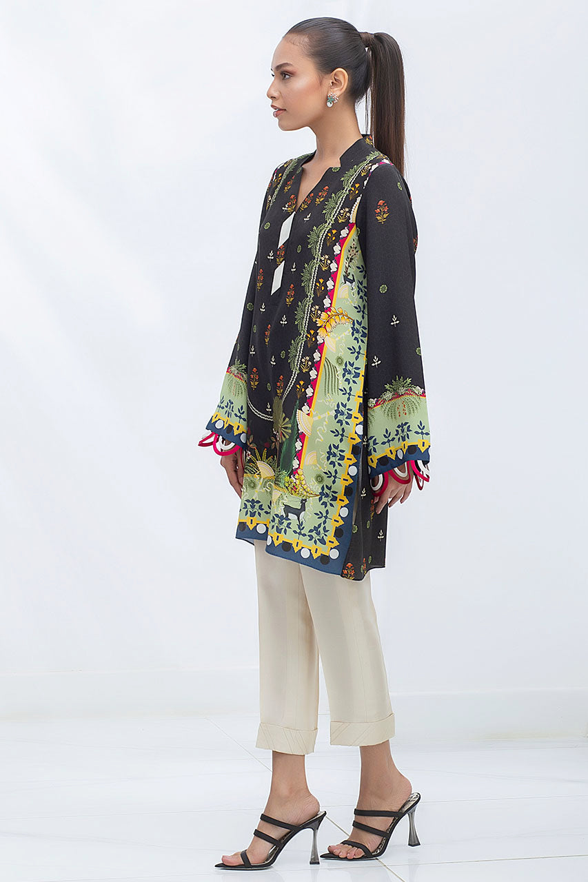 Digitally Printed Crepe Kurta