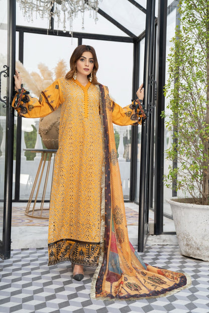 3PC Luxury Lawn (Queen 01)