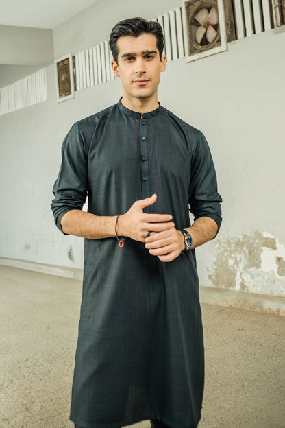 Dyed Embroidered Kurta