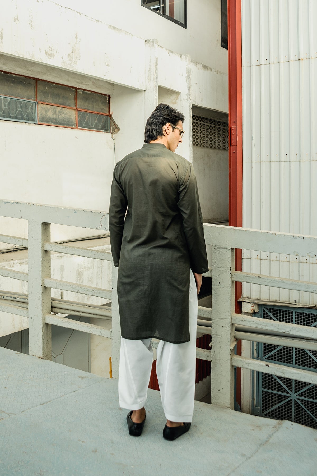 Dyed Embroidered Lawn Kurta