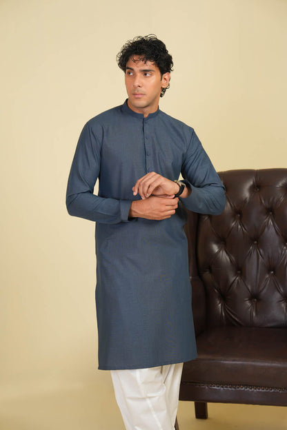 Dyed Blended Kurta
