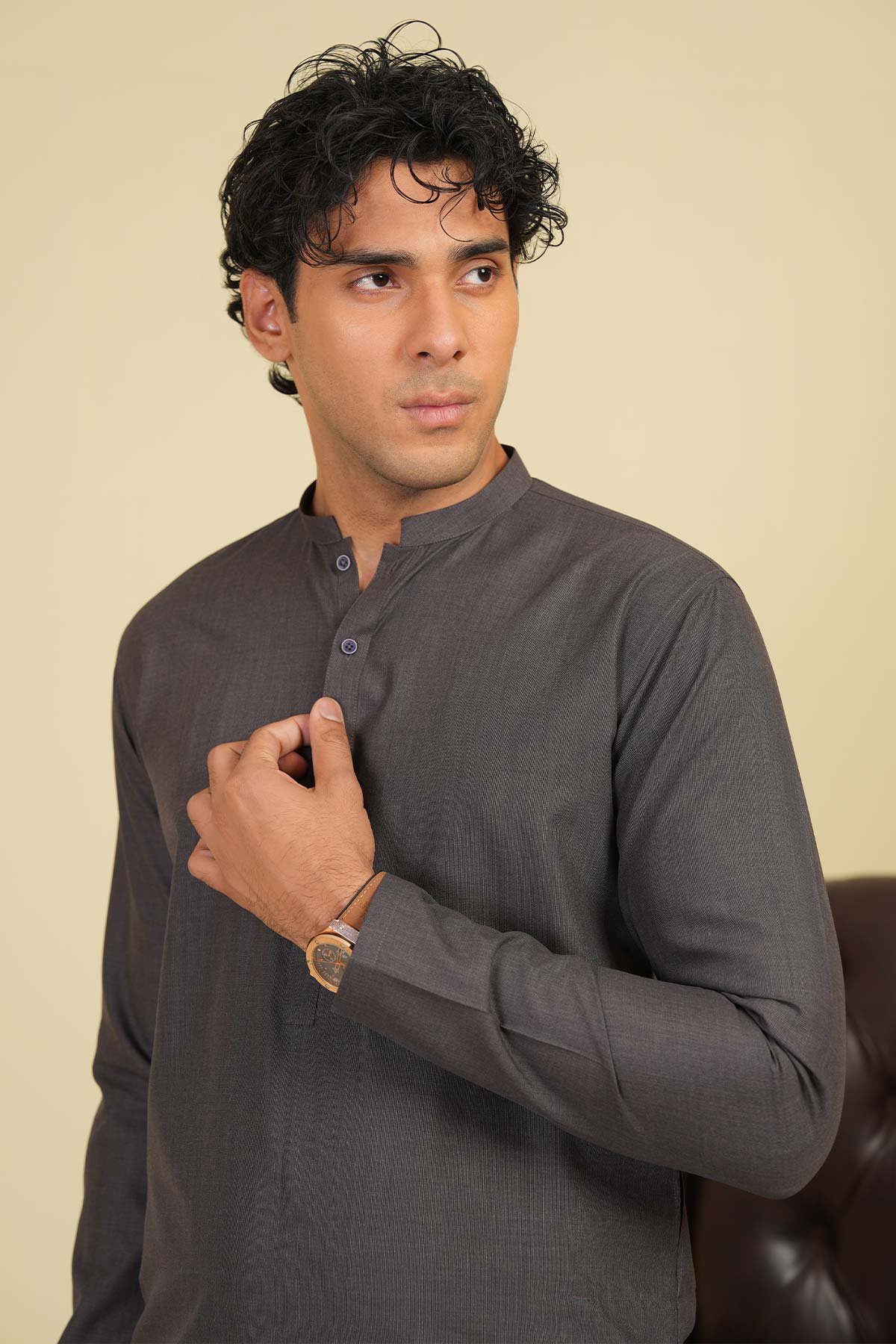 Dyed Blended kurta
