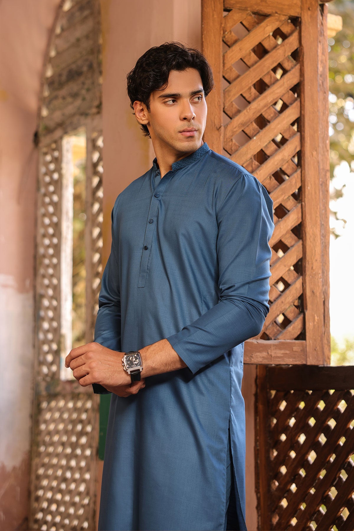 Dyed Embroidered Kameez Trouser