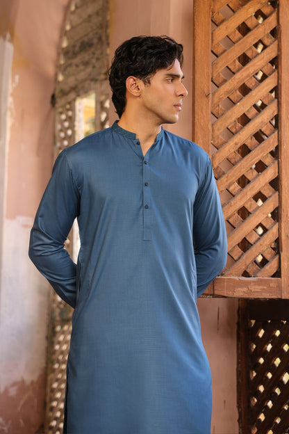 Dyed Embroidered Kameez Trouser