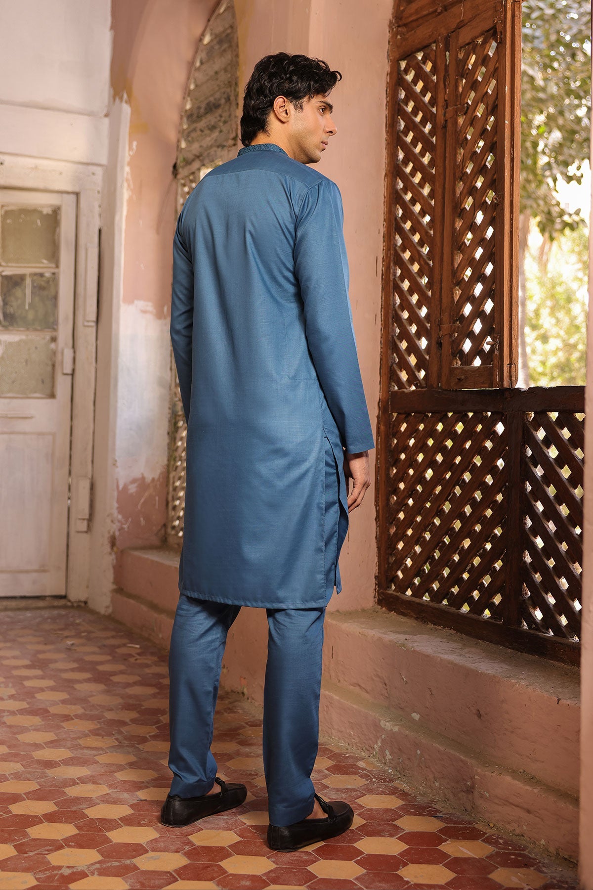 Dyed Embroidered Kameez Trouser