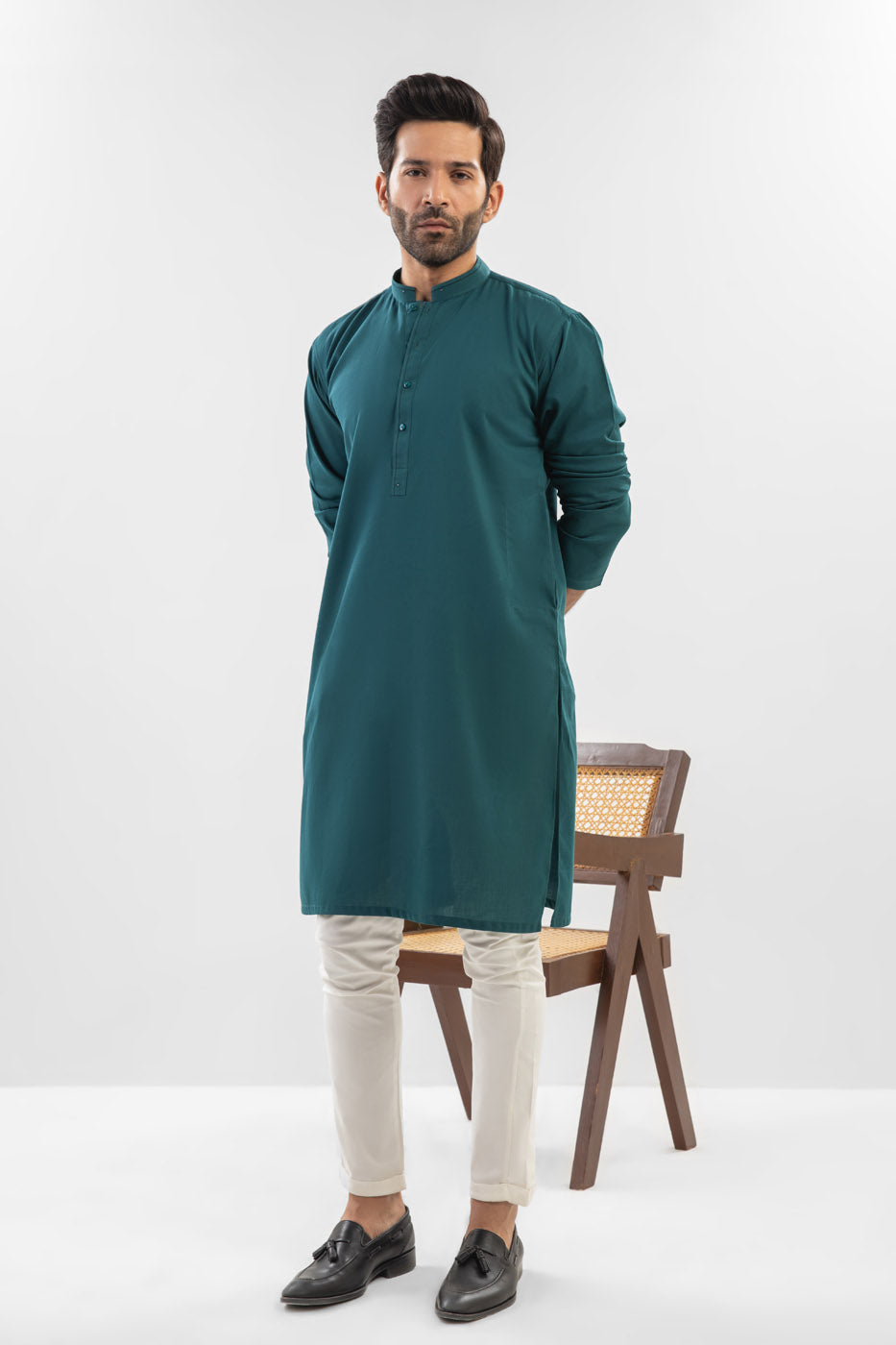 Dyed Cotton Kurta