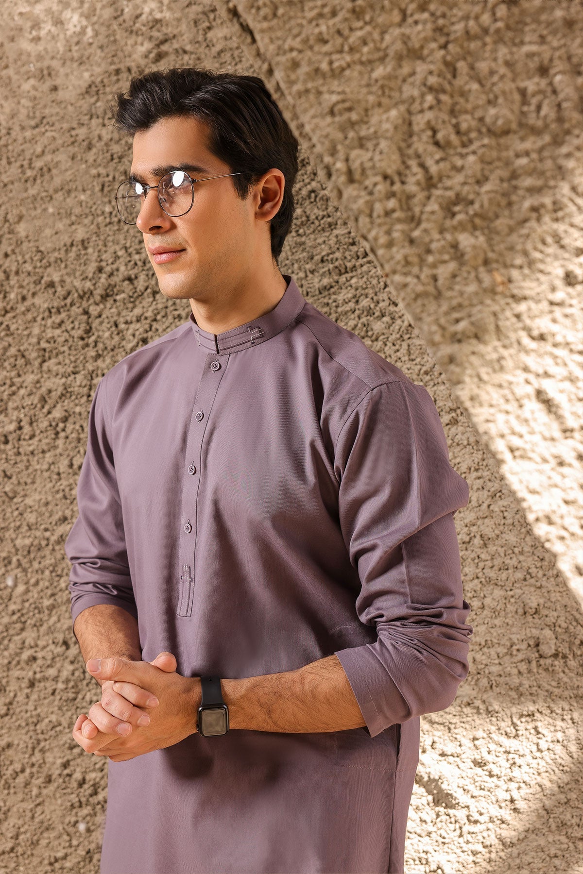 Dyed Ribbed Kurta