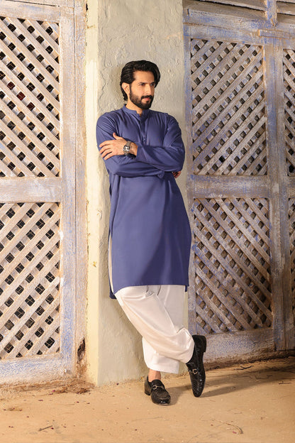 Dyed Ribbed Kurta