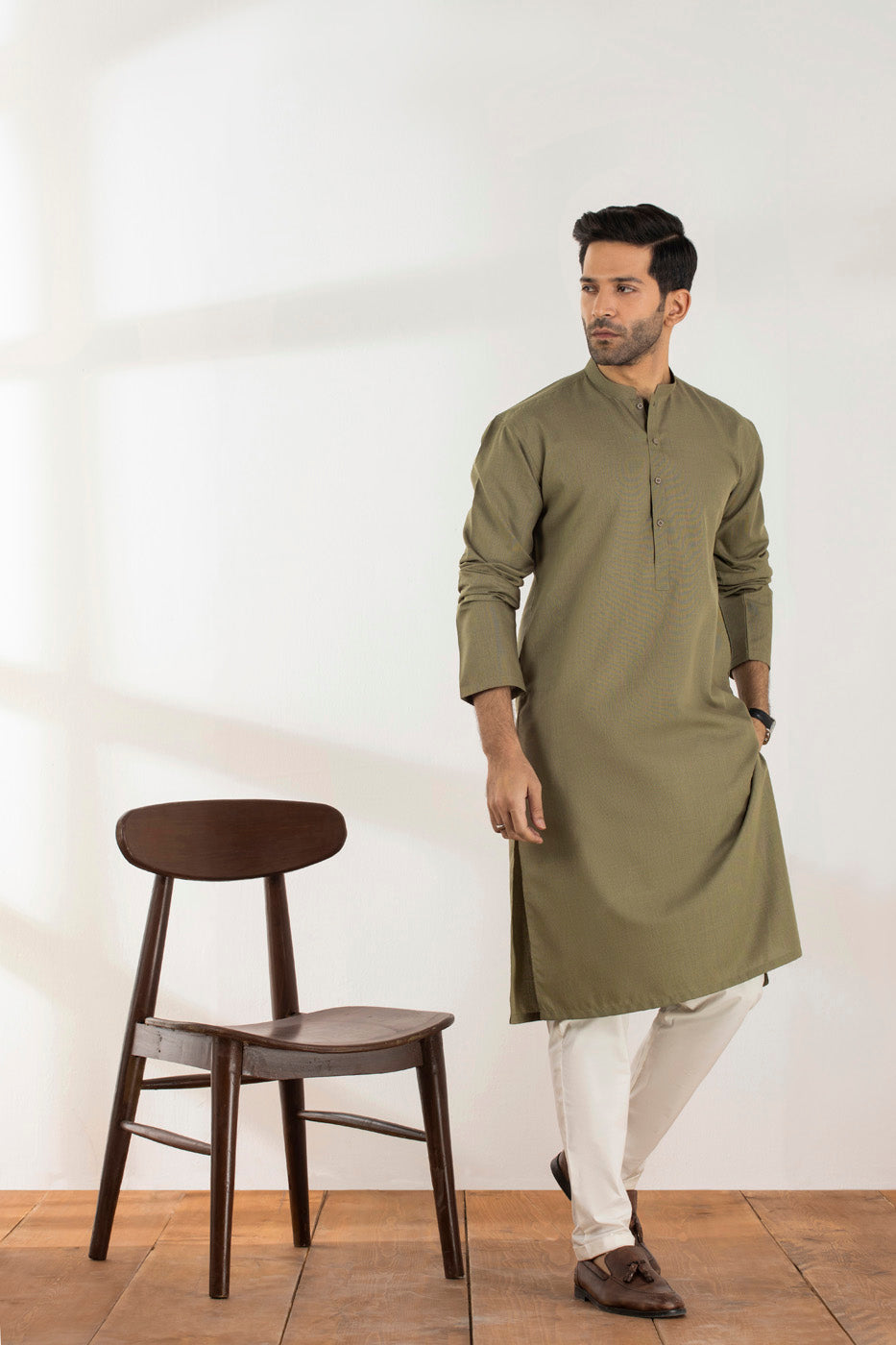Dyed Blended Kurta