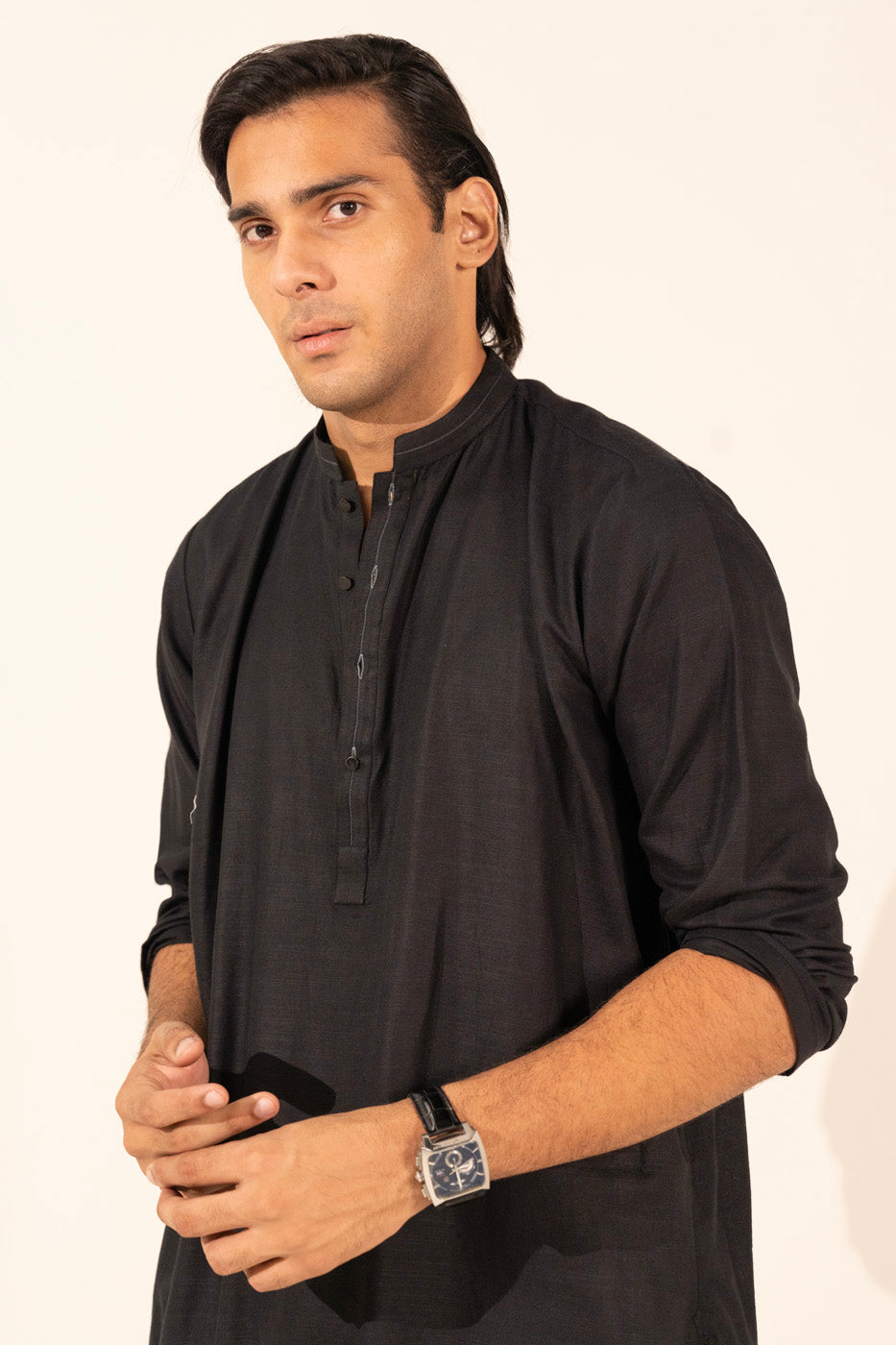 Dyed Khaddar Kurta