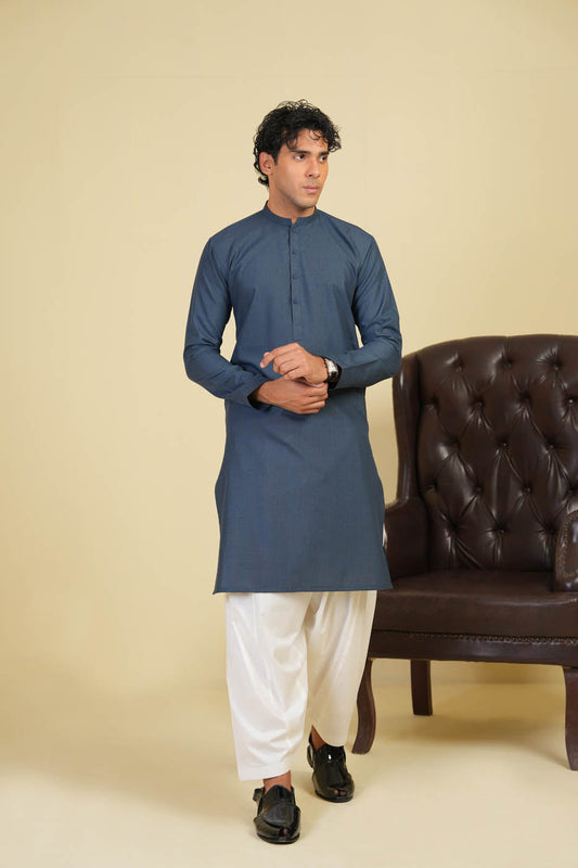 Dyed Blended Kurta