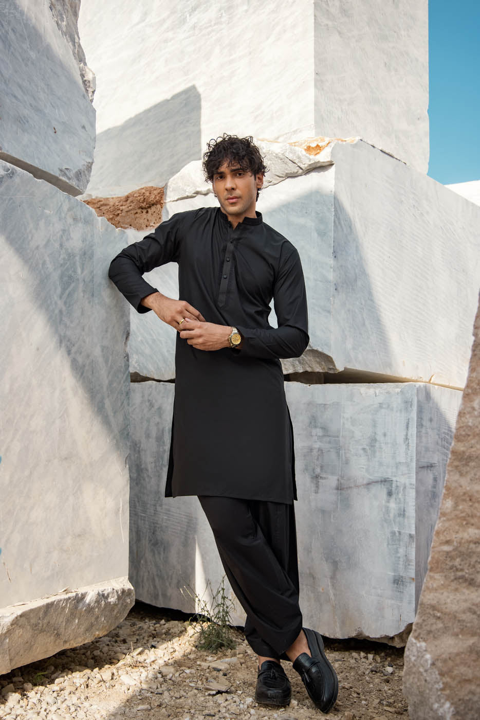 Dyed Embroidered Elite Kurta Trouser