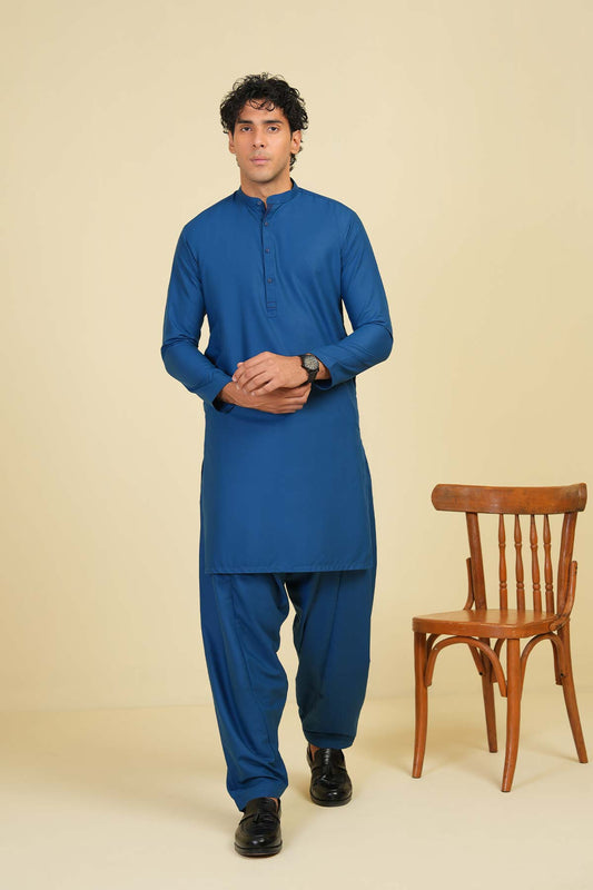 Dyed Blended Shalwar Kameez
