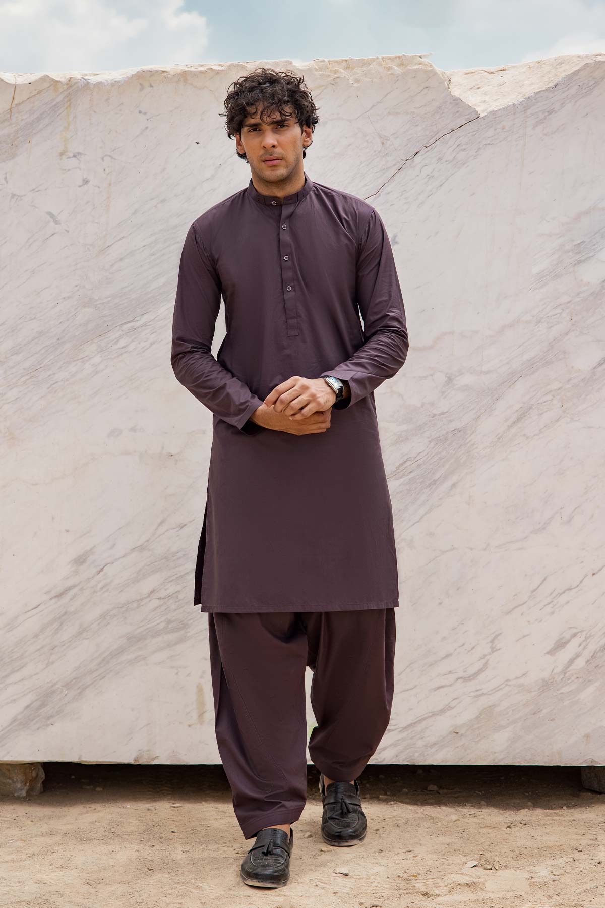 Dyed Arctic Kurta Shalwar