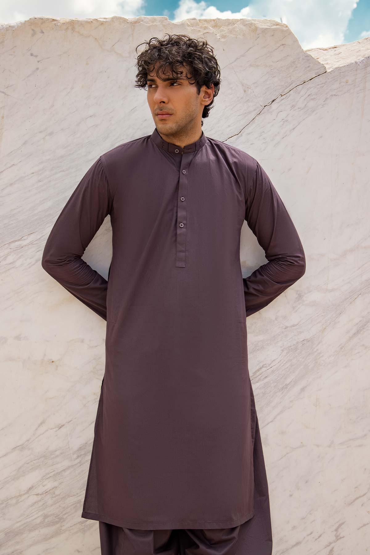 Dyed Arctic Kurta Shalwar