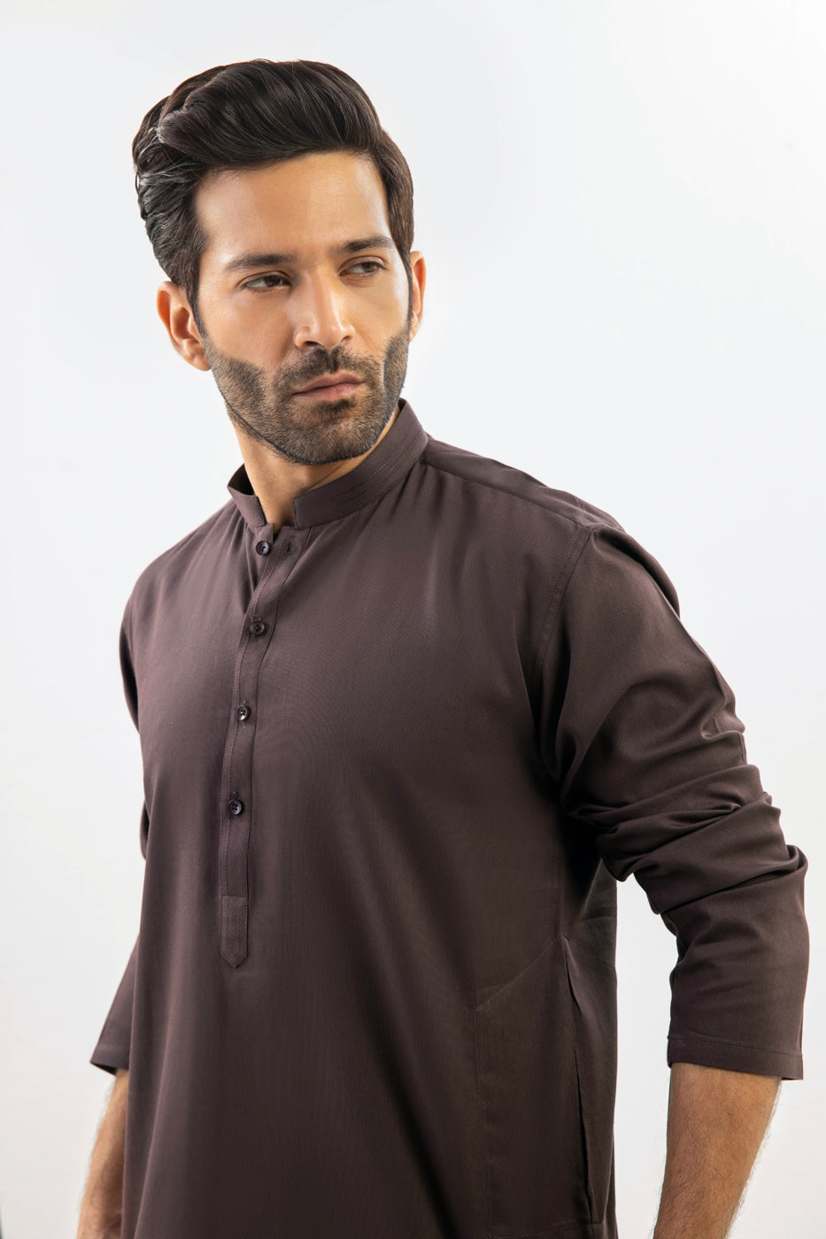 Dyed Ribbed Kurta Shalwar