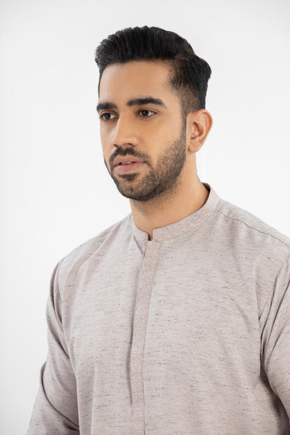 Dyed Embroidered Blended Kurta Shalwar