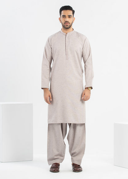Dyed Embroidered Blended Kurta Shalwar