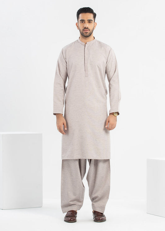Dyed Embroidered Blended Kurta Shalwar