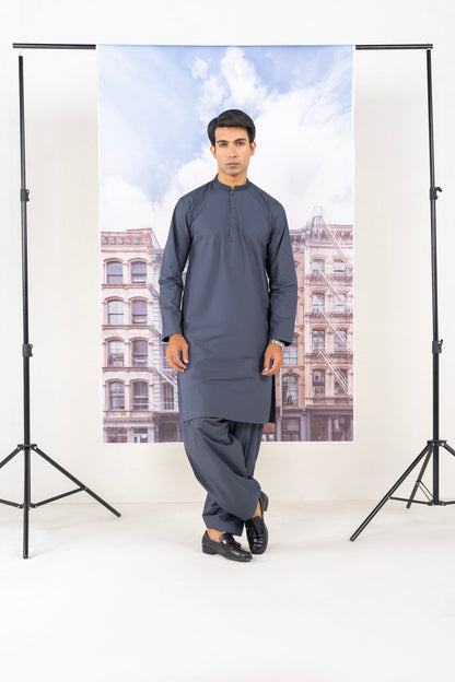 Dyed Embroidered Cambric Kameez Shalwar